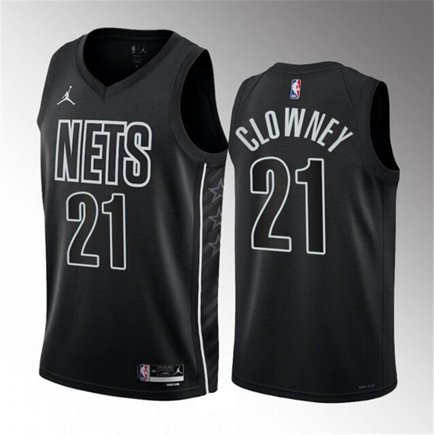 Youth Black Brooklyn Nets Custom 2023 Draft Statement Edition Stitched Basketball Jersey